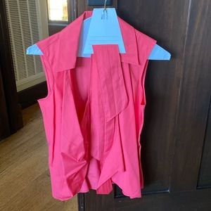 Ann Taylor collared tank with tie around waist. Size 2. Pre-owned; like new.